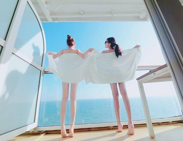 模界杨幂邮轮度假大解放,全裸自拍引遐想