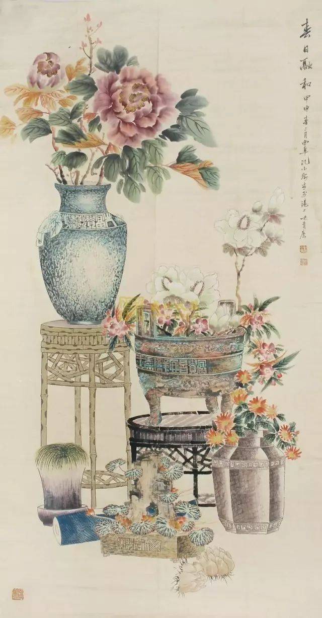 丹青妙笔孔小瑜与博古画130幅清晰大图