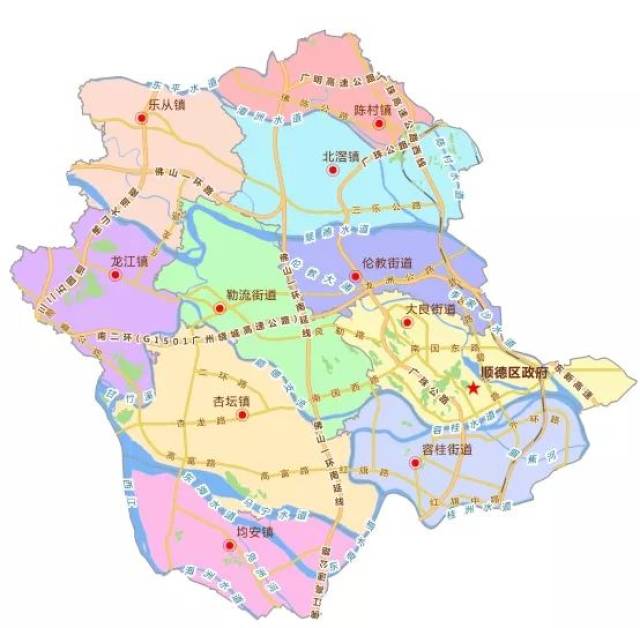 顺德区伦教镇地图图片