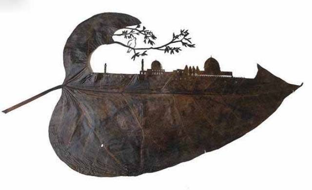 一片枯叶的艺术追求!