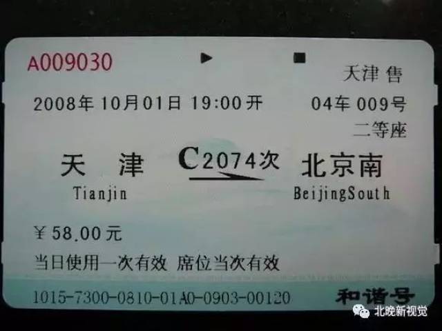 这些火车票票面的改变