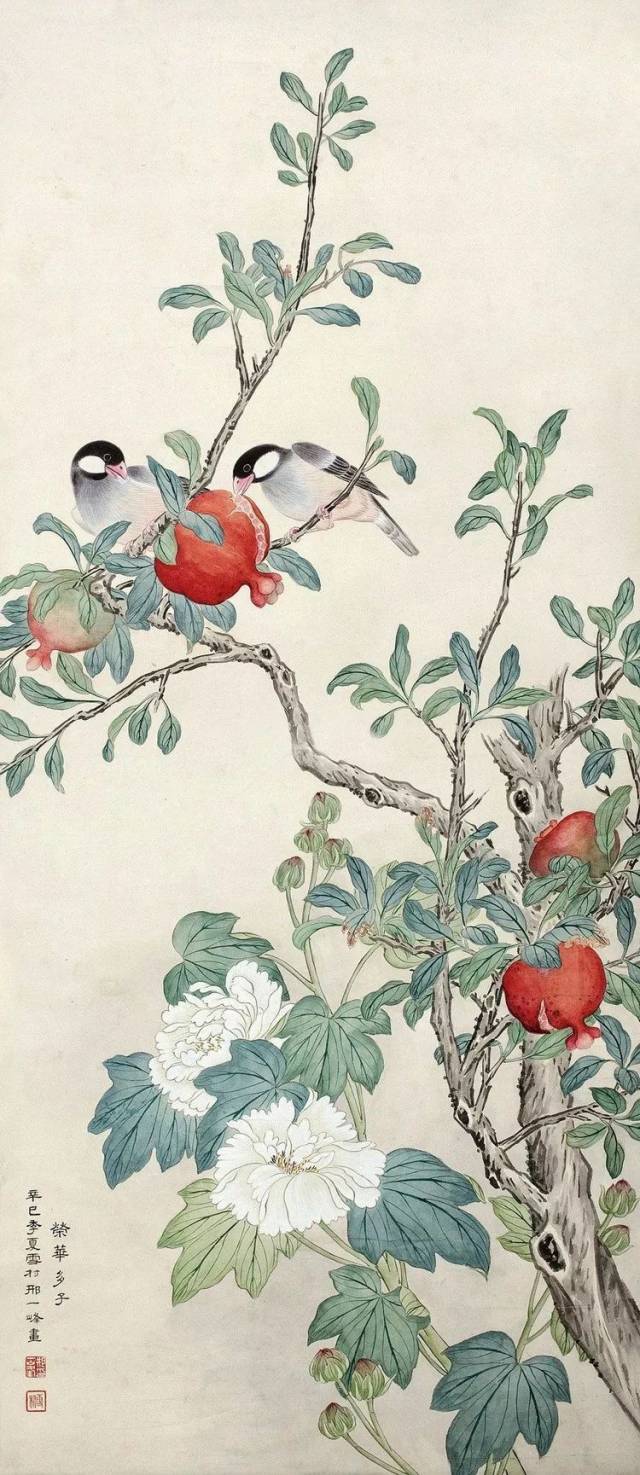 邢一峰工笔花鸟画欣赏