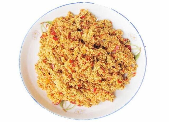 安康特产馆:用包谷粉和辣椒放坛子里研制成的农村特色美食,渣辣子