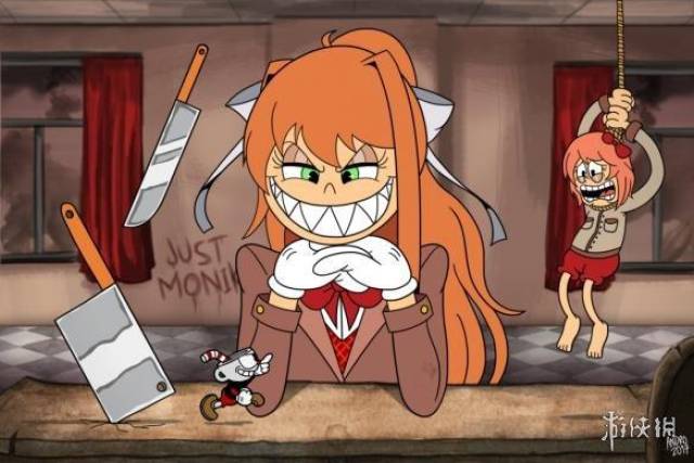 最近国外大神以《茶杯头》的画风绘制了一组艺术图,东方系列,《兽娘