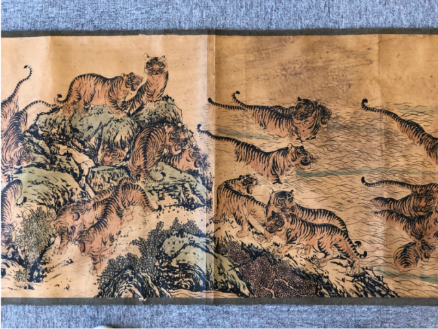 张择大师绝笔力作----百虎图