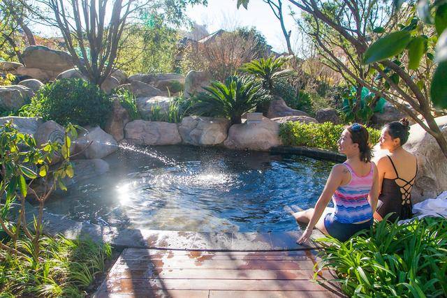 如果你享受了天然温泉的滋润,还可以入住这里的温泉酒店,36栋不同房型