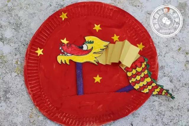 10个幼儿园新年手工教程,纸盘龙卡纸鞭炮橘子吊饰等,年味浓浓浓