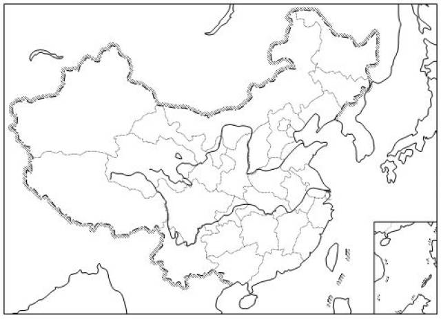 钟天平老师word手绘中国政区图