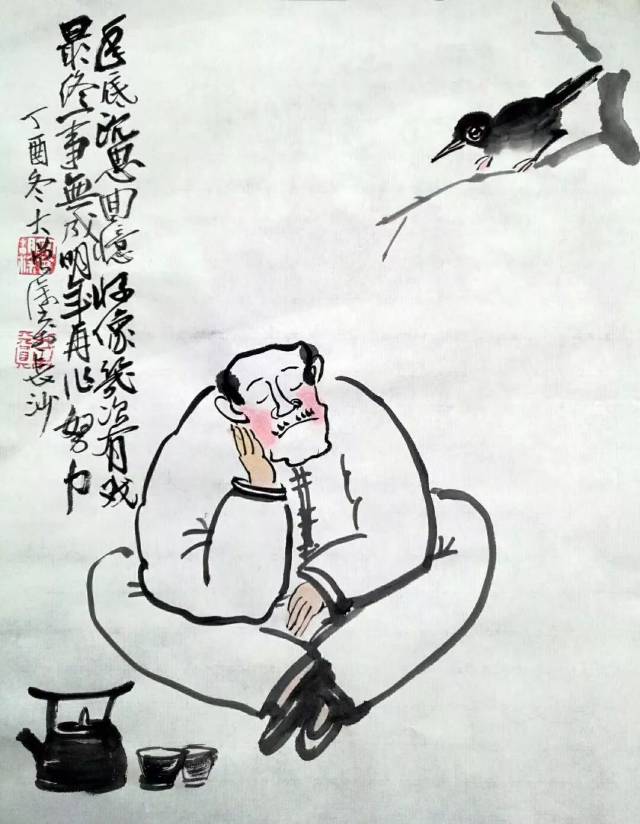 与画面相配的一首首率性而肆意调侃的打油诗,极富当代生活气息,读来