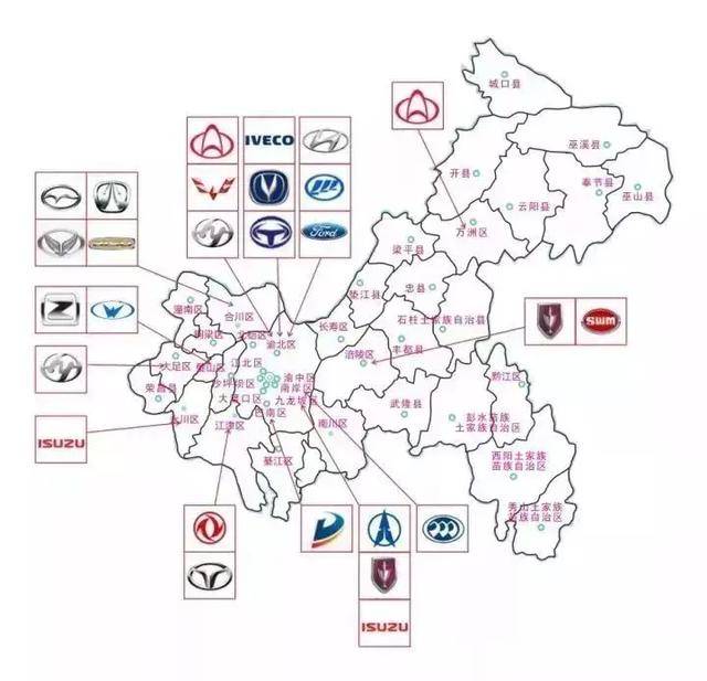 重庆50家汽车整车厂/零部件企业名录,全在这里了!