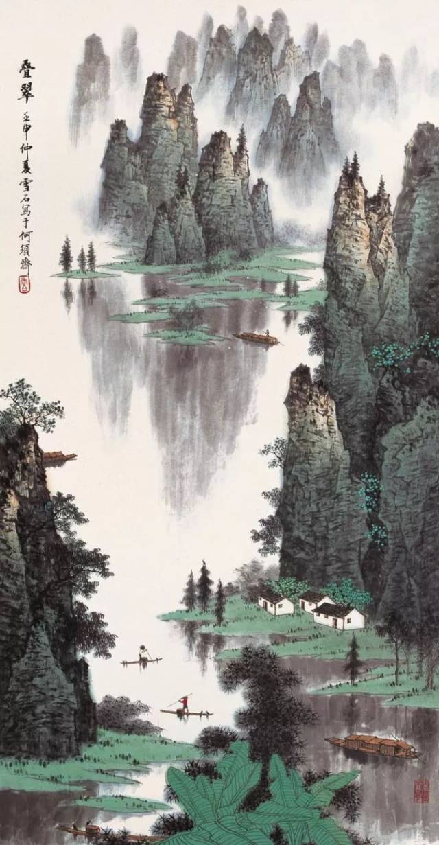 毕生经验都在这里白雪石山水画教学视频并最美山水精品60幅