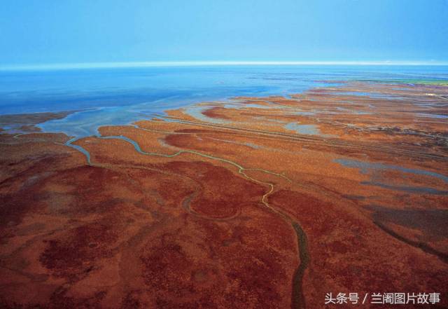 9张航拍黄河入海口的照片你最喜欢哪一张