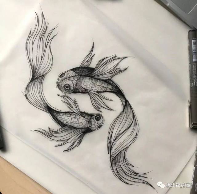 tattoo | 纹身素材: 双鱼座(pisces)