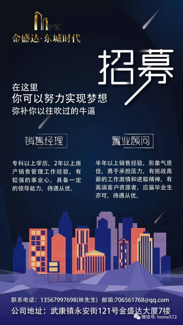 房产招聘 金盛达·东和时代招聘置业顾问 销售经理