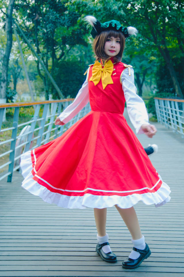 东方project 八云橙cosplay 我可不是带来好运的喵嗷