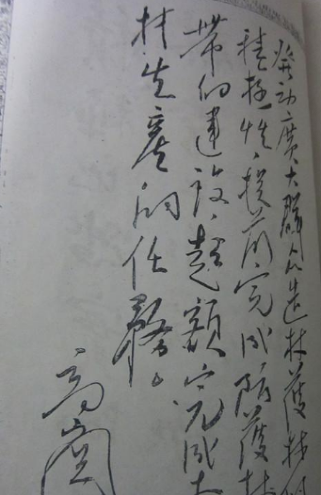 高岗书法欣赏,出生贫农,身兼四职