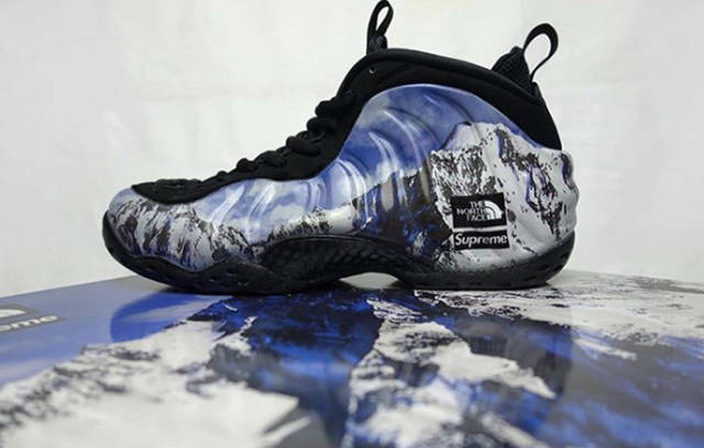 North face store supreme foamposites