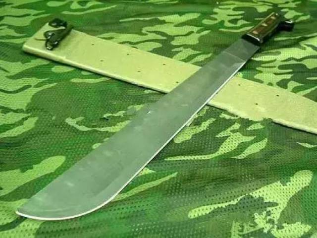 冷钢 cold steel black sable san 黑貂珍藏版 库尔喀弯刀,又称尼泊尔