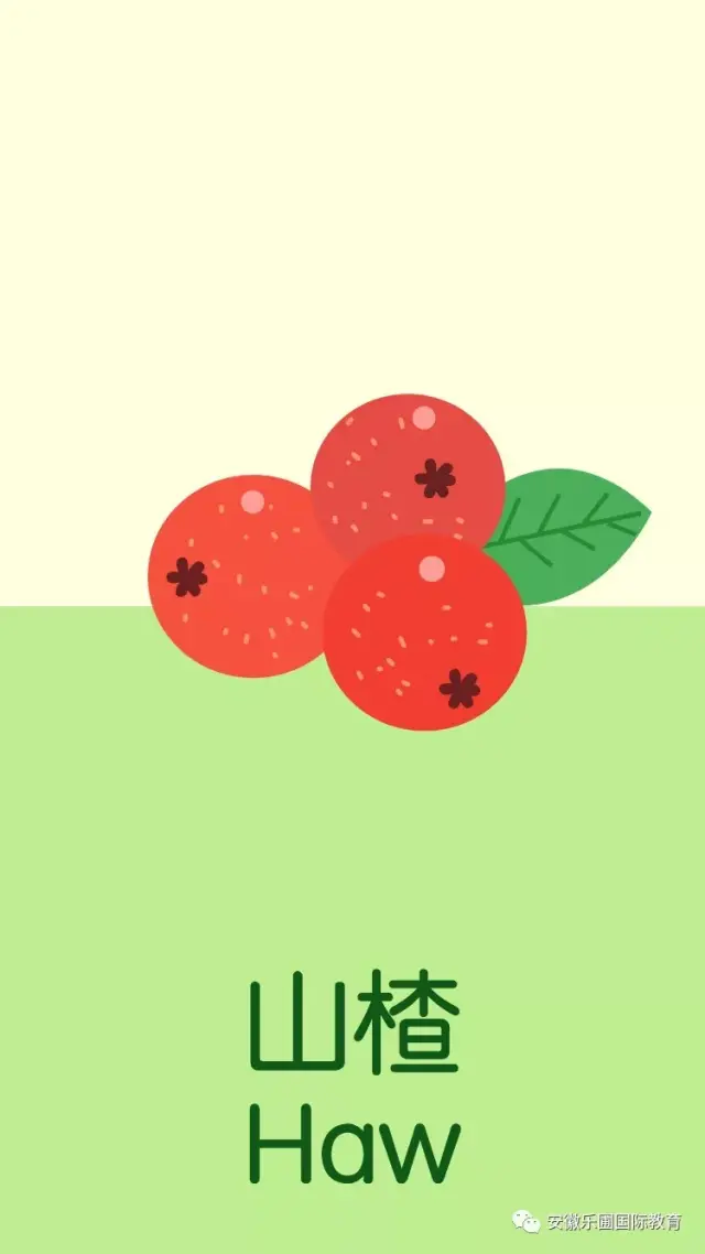 原创少儿英语单词经典图卡(水果篇)