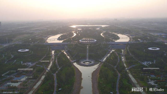 郑州最豪华的国际一流中央公园—郑州航空港区双鹤湖中央公园