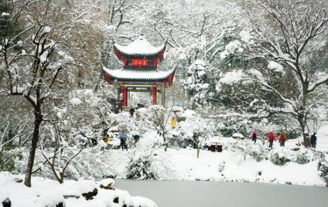 長沙雪景打卡地 嶽麓山雪