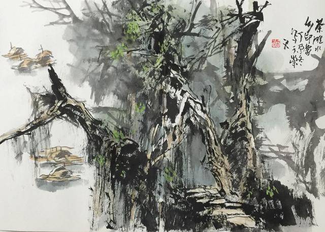 鉴赏|画家张际才写意山水册页之一