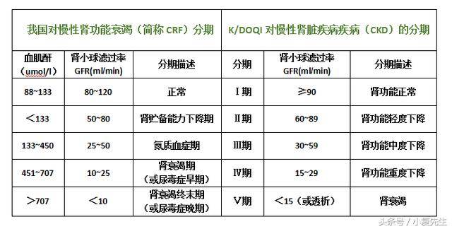 肾小球滤过率分期图片