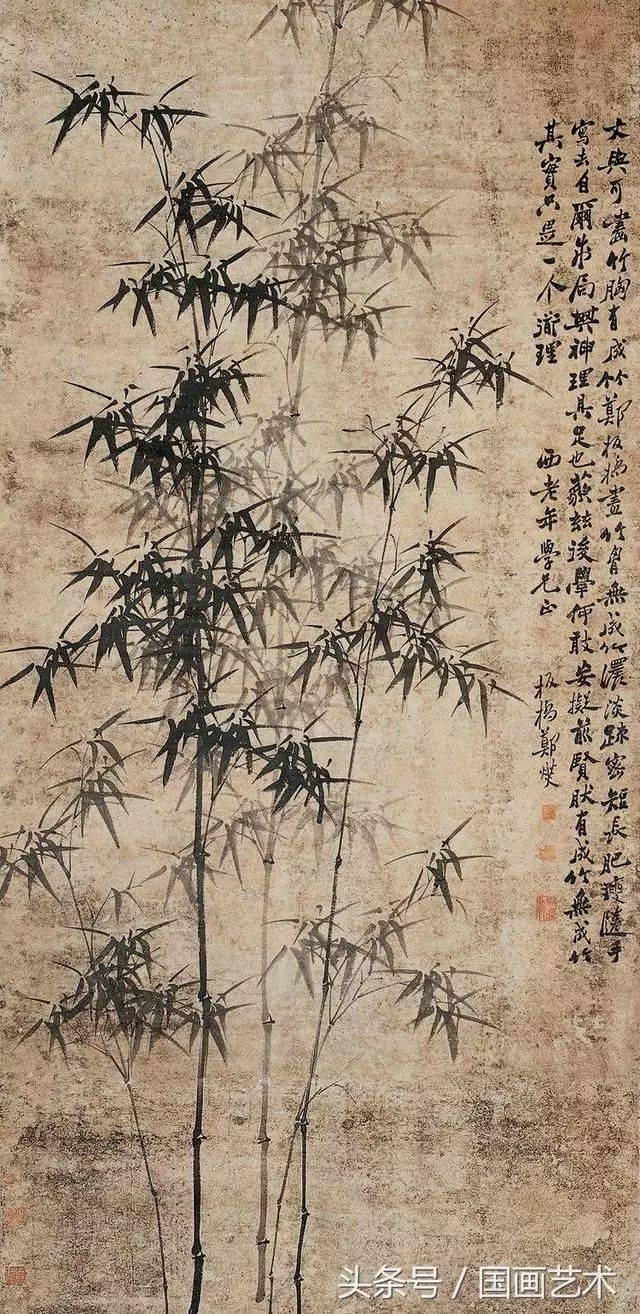 每天教你学画画】水墨画竹子应该注意的要素_搜狐网