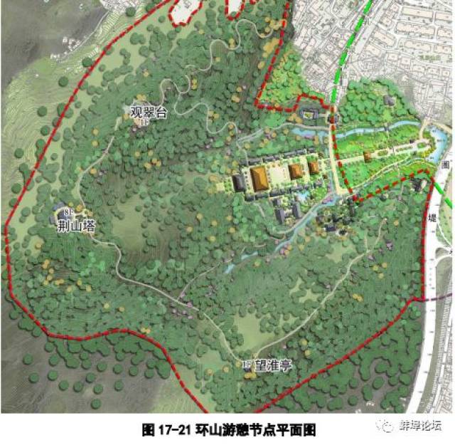 西界 w——由怀远城南环城路,经规划荆涂淮河桥,206 国道至禹会村南