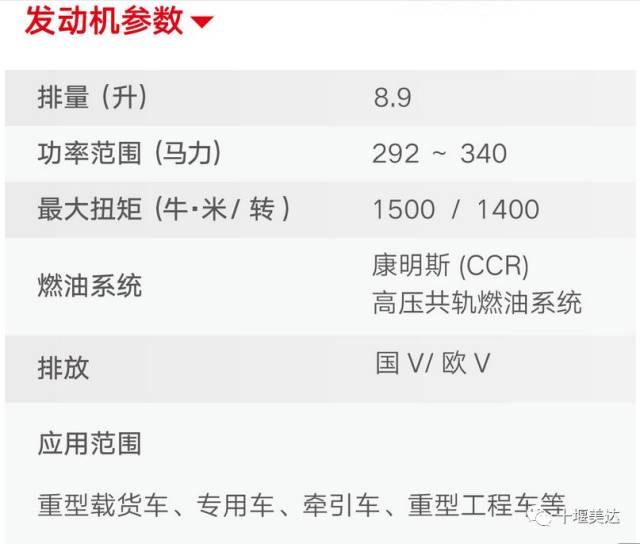 康明斯2.5发动机参数图片