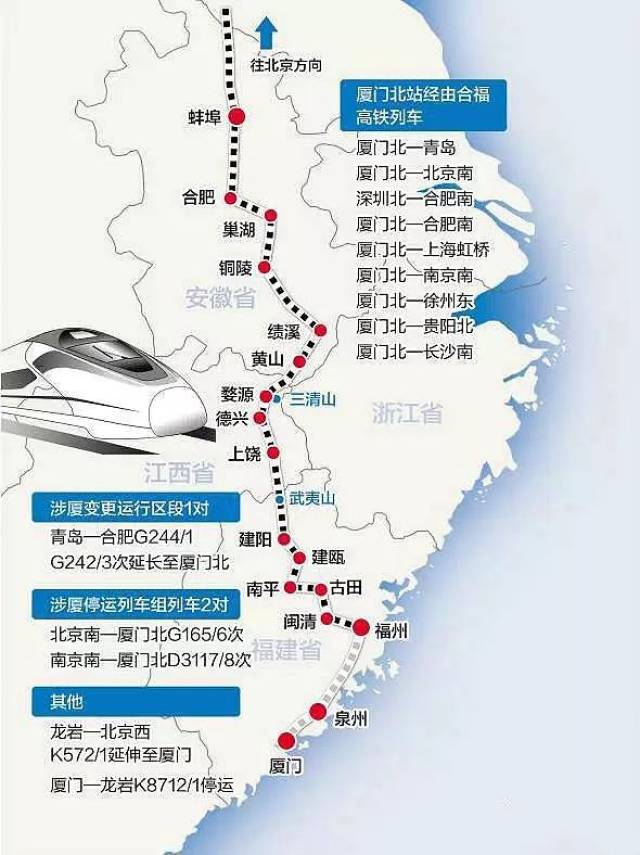 九景衢高铁途经线路图