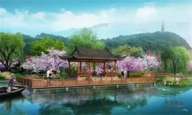 景亭,亲水平台,栈道,水库护坡修复,景观绿化,水库清淤等