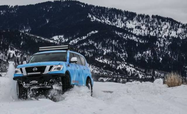 日产发布armada雪地概念车,霸气雪地巡逻兵