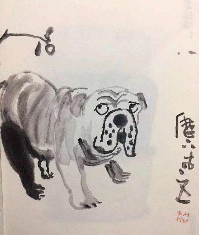 戊戌狗年马上就到了,本期特选朋友圈里一些朋友们写的画的狗(他们依次