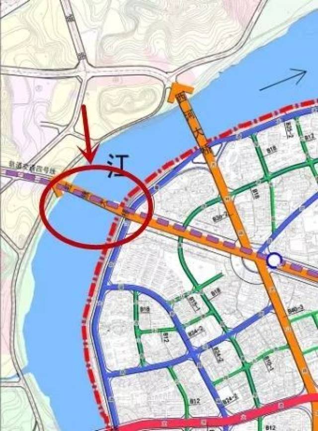 红旗大桥 始于河套老城区红旗大道 止于赣州经开区香江大道 西津大桥