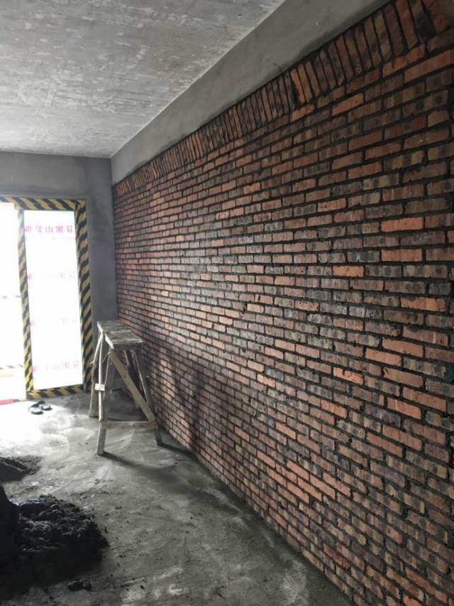 旧红砖墙翻新施工图片