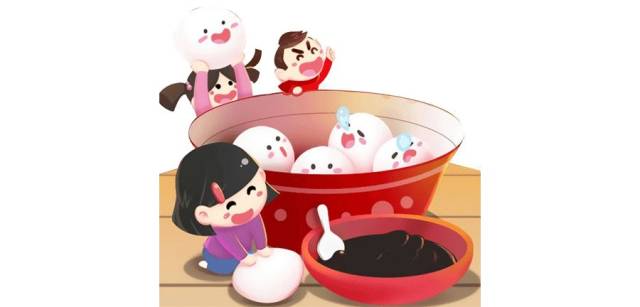 一家人包汤圆的画面成了年味的一副剪影