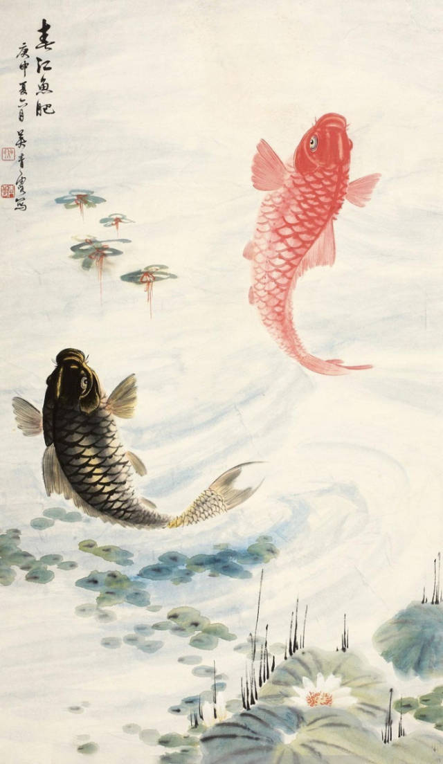 一抹浮萍荷香, 几笔涓涓细浪. 小年放锦鲤 | 转发蹭好运