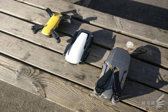 mavic air,pro&spark机身折叠尺寸对比