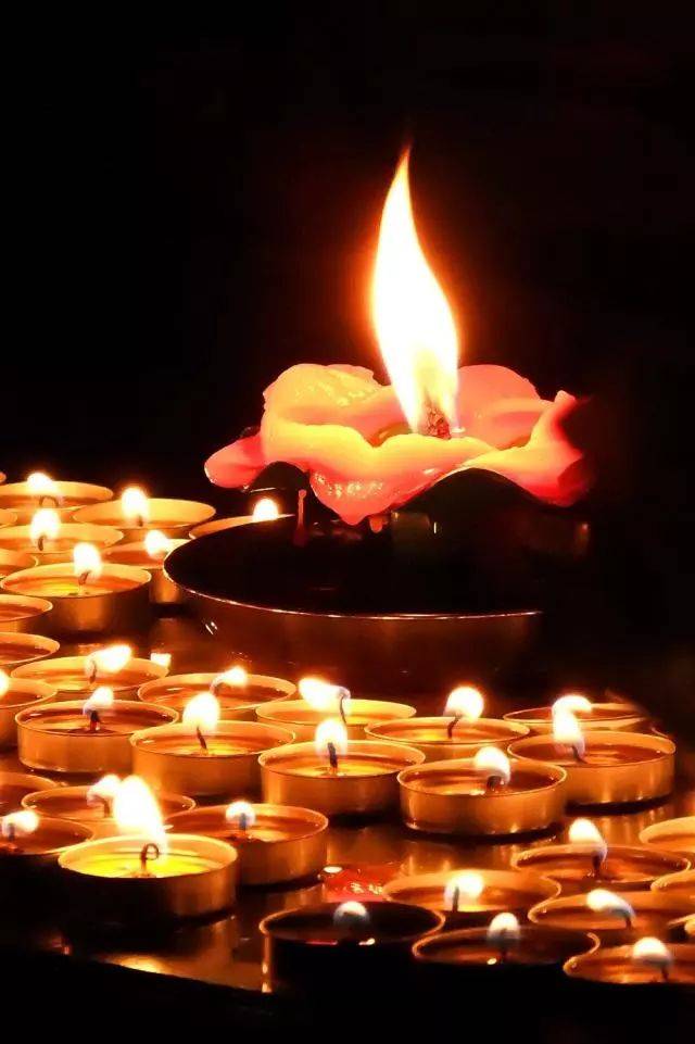 灯是智慧,光明的象征;燃灯供佛是佛门中重要的供具之一.