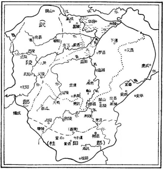 ▍西漢時期的長沙國以及分置出的武陵郡,桂陽郡