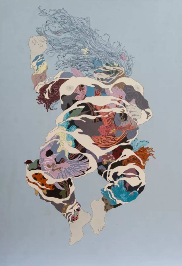 盖亚之一 2017 油画和丙烯 198x142cm