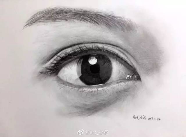 卧蚕怎么画素描图片