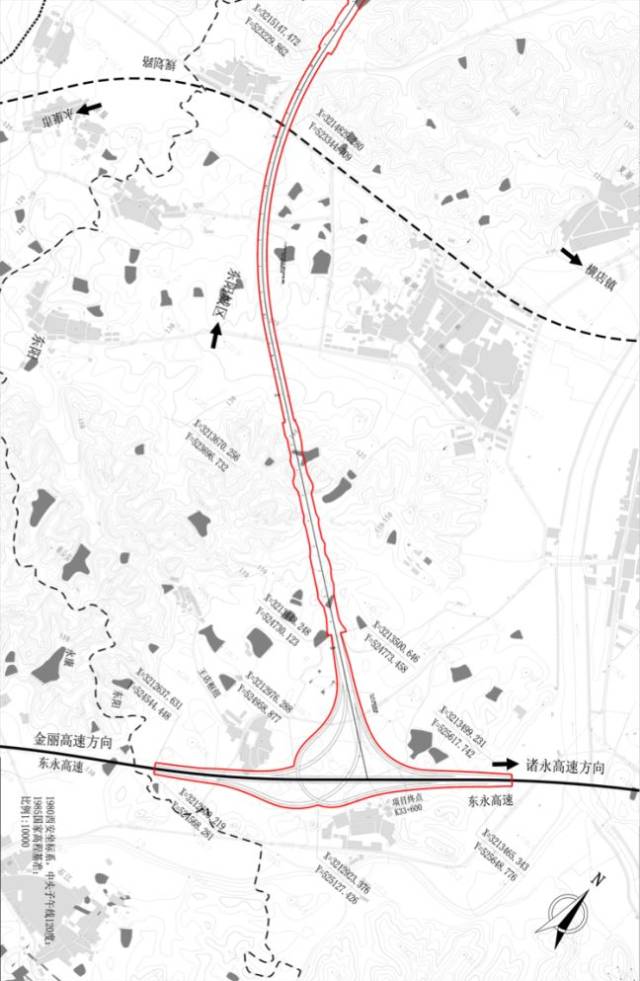 东阳高速规划线路图图片