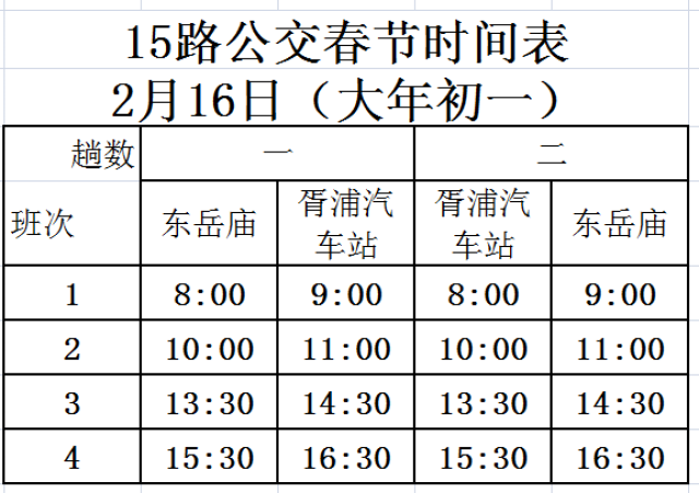 仪征公交线路大年三十,初一公交运行时间表(18路节前临时改线)