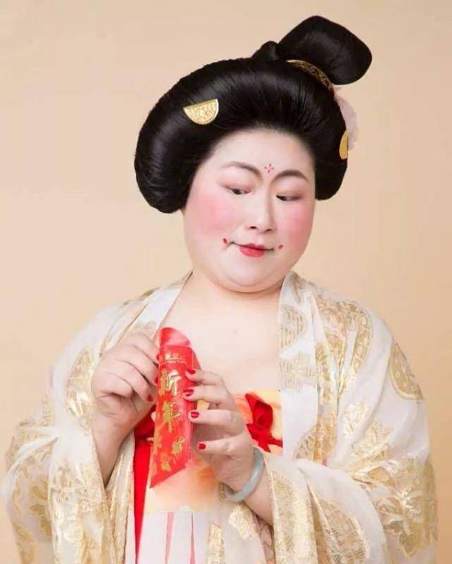 西安网友分享的盛唐美女表情包 胖美人丰腴可人超喜欢