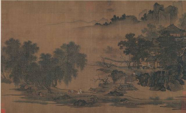 鉴赏| 刘松年《四景山水图卷》| 文末附长卷