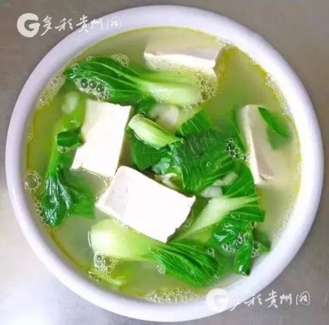 青菜豆腐汤