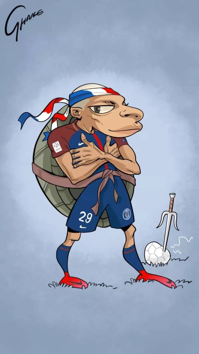 足球狗之年你不换一下头像壁纸吗漫画版球星来袭