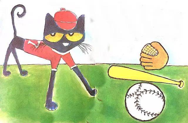 绘本时间皮特猫之皮特玩棒球